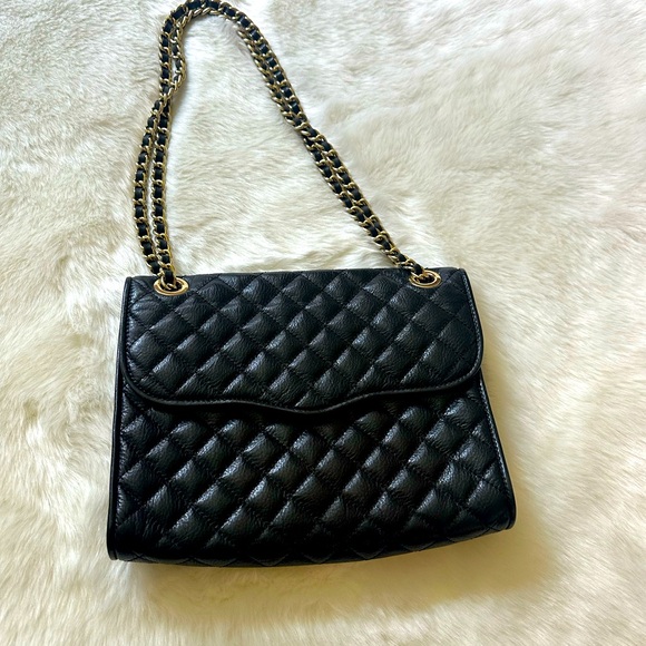 Rebecca Minkoff Mini Affair Quilted Leather Bag EUC Black - Picture 2 of 5